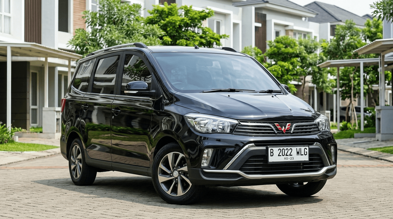 Sewa Wuling Confero Hitam matic lepas kunci di Karawaci Tangerang
